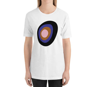CONCENTRIC Relaxed Fit Women's 100% Cotton White T-Shirt on model