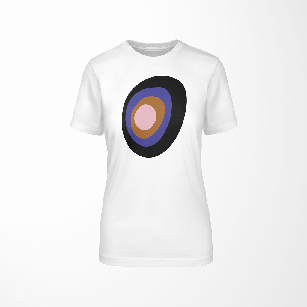 CONCENTRIC Relaxed Fit Women's 100% Cotton White T-Shirt  front