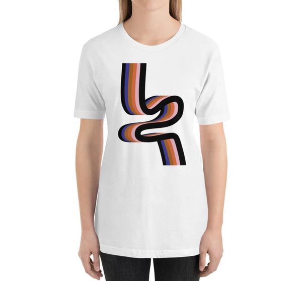 RIBBON Relaxed Fit Women's 100% Cotton White T-Shirt – People Like Art